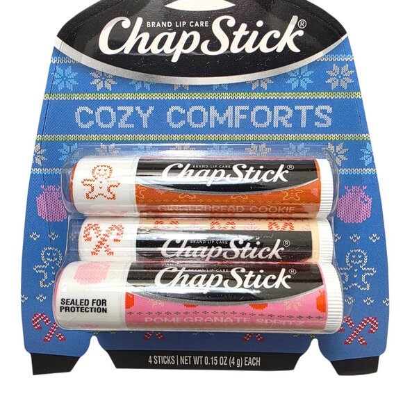 3 Pk (12 Sticks) Chapstick Cozy Comforts Moisturizing Lip Care Limited Edition - Picture 2 of 5
